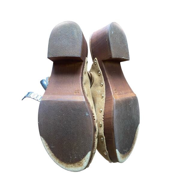 Avellini Tan Suede Clogs Size 37 - Picture 7 of 8